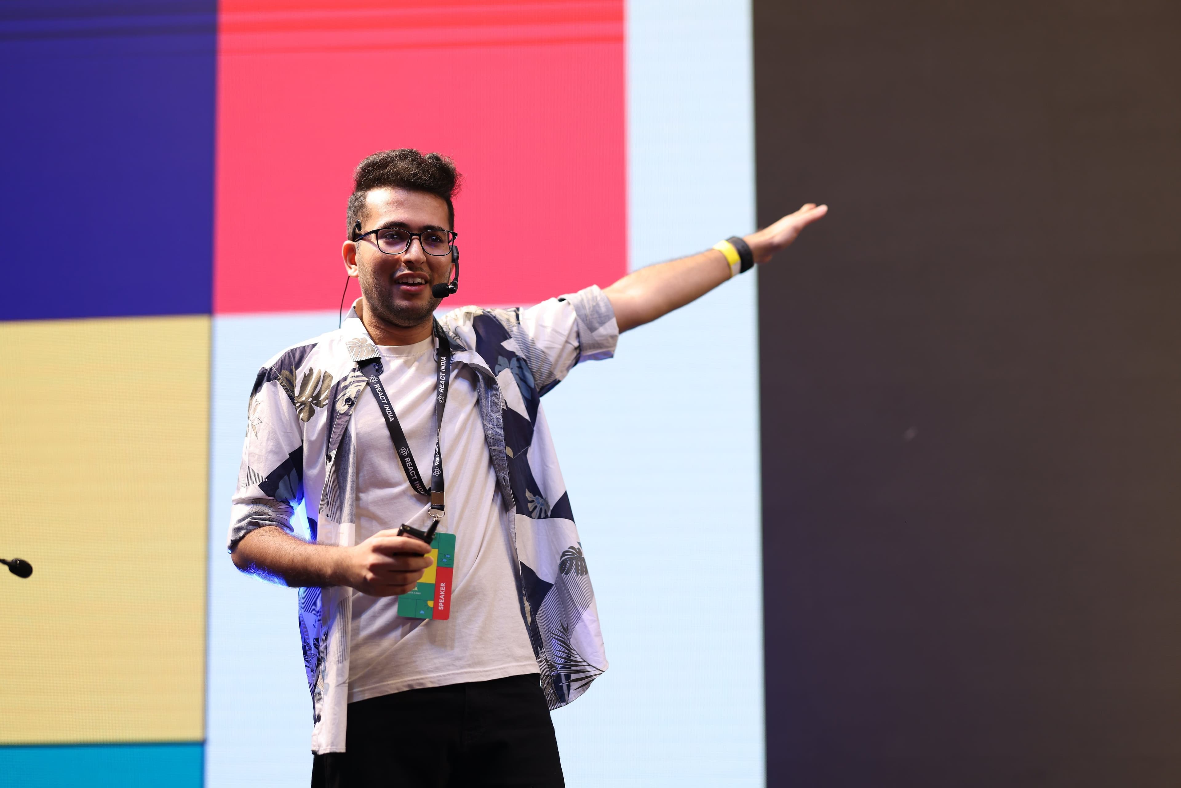 Menahi Shayan speaking at React India - International Conference on React and React Native, Goa, India, 2023 | Image 6