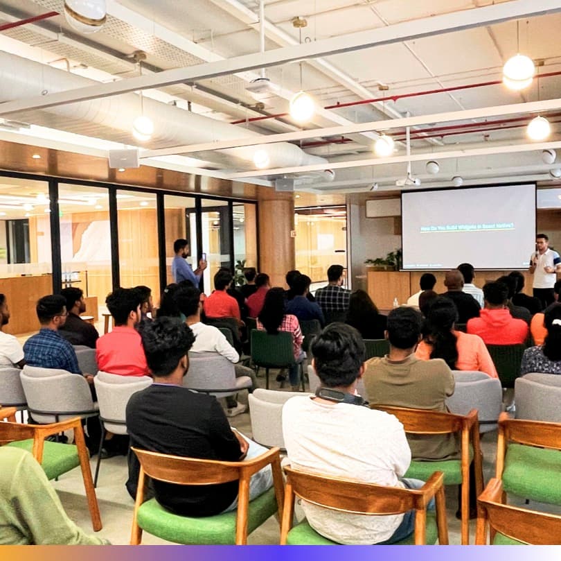 Menahi Shayan speaking at Talent 500 Meetup - React n Roll 5.0, Bangalore, India | Image 3